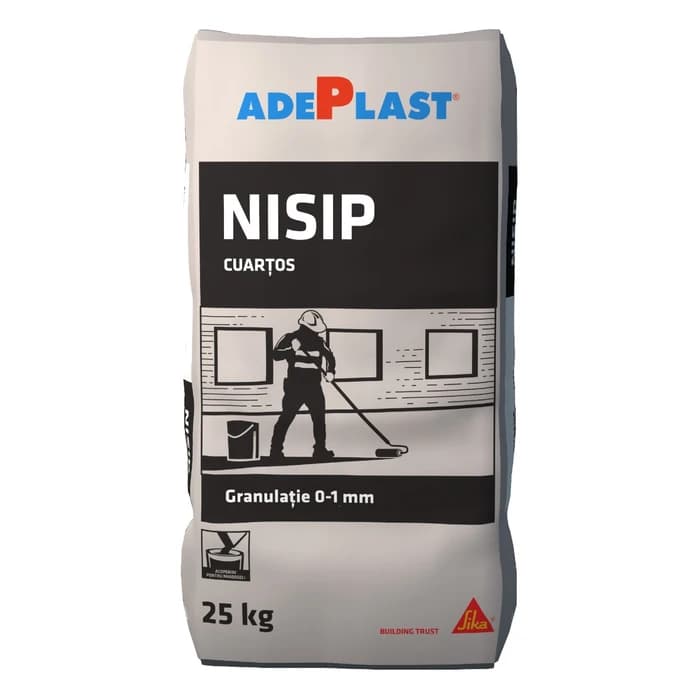 Nisip cuartos pentru constructii, Adeplast, interior / exterior, 25 kg
