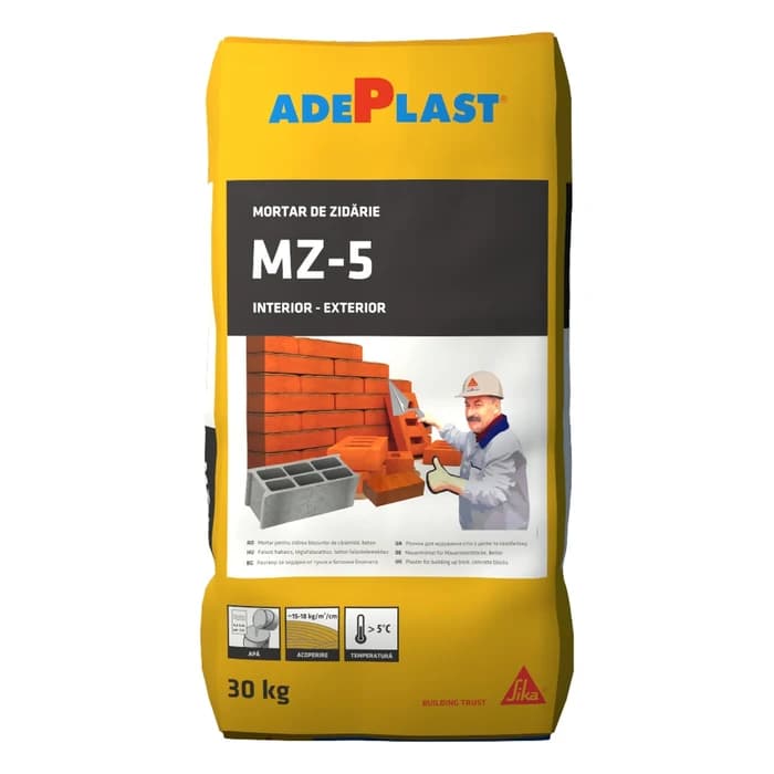 Mortar pentru zidarie Adeplast MZ5, interior / exterior, 30 kg