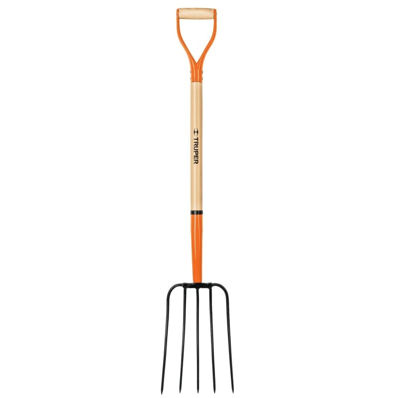 FURCA CU 5 DINTI SI COADA DIN LEMN, L 89 CM, CU MANER D