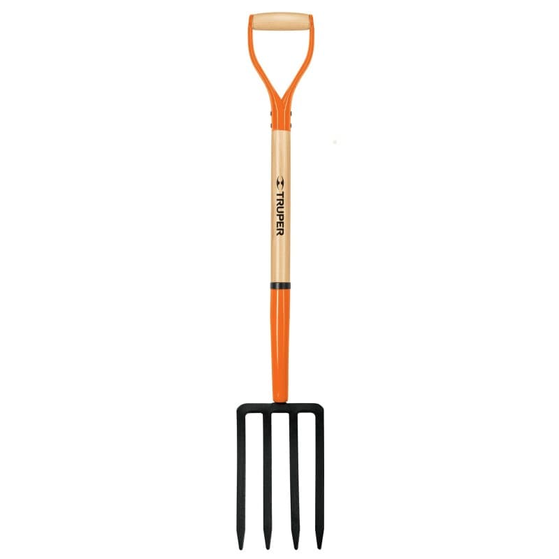 FURCA PENTRU SAPAT, 4 DINȚI, CU COADA DIN LEMN, L 76 CM, CU MANER D