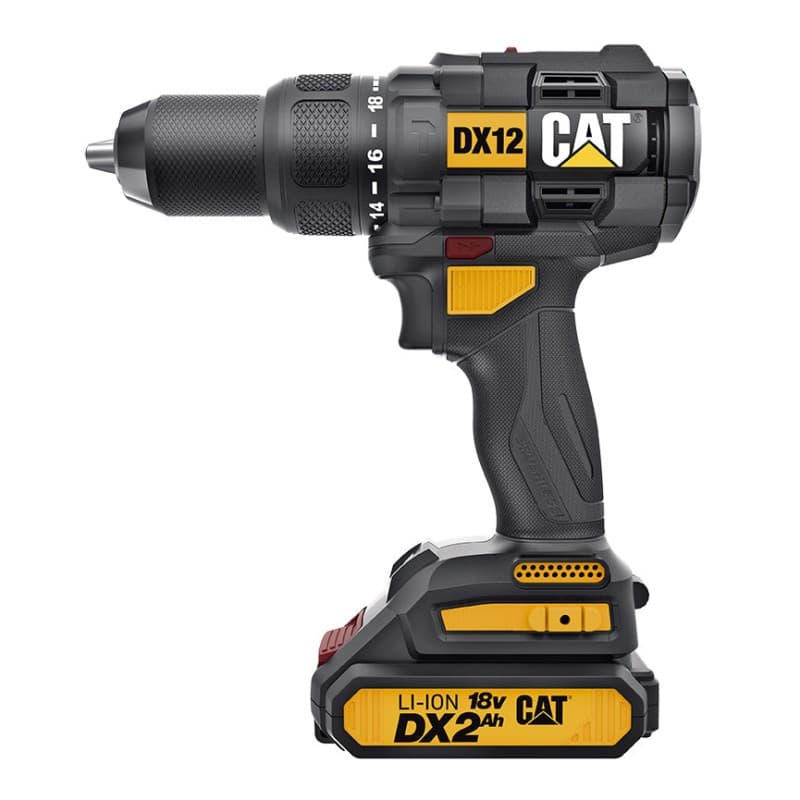 MASINA DE GAURIT CU IMPACT CAT, 18V, 65NM CU 2X2AH (FARA PERII) CU INCARCATOR SI VALIZA, MODEL DX12