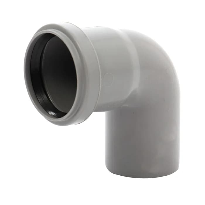 Cot polipropilena, pentru scurgere, gri, D 50 mm, 87 grade
