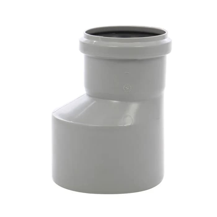 Reductie excentrica polipropilena, pentru scurgere, gri, D 110 mm - D 50 mm