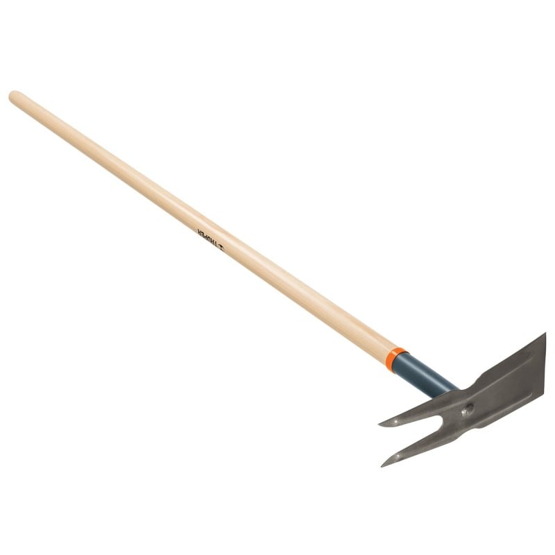 SAPA PLIVIRE CU 2 DINTI, MANER DIN LEMN, L 137 CM