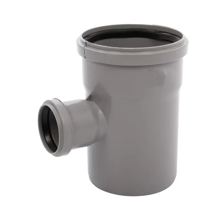 Ramificatie polipropilena, pentru scurgere, gri, D 110 x 50 mm, 87 grade