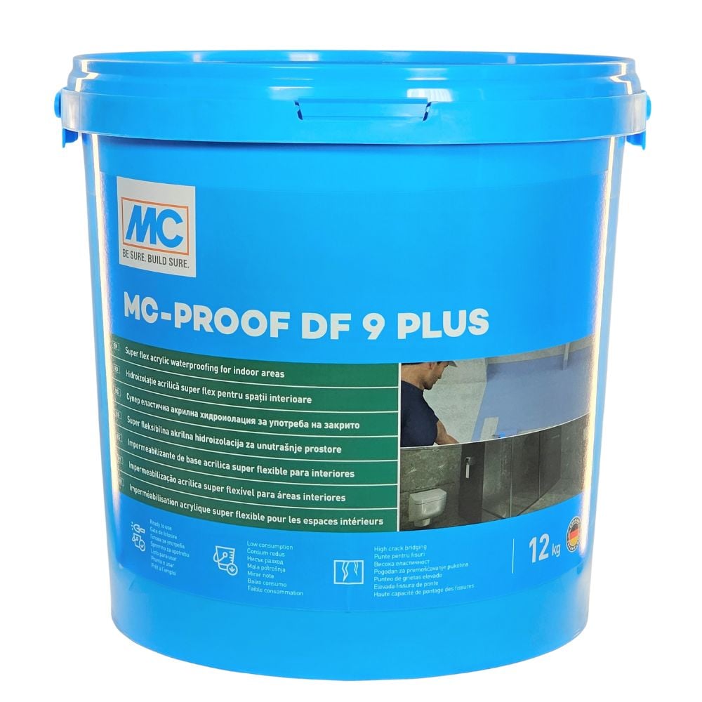 Hidroizolatie Baie Monocomponenta Acrilica MC-Proof DF9 PLUS 12Kg