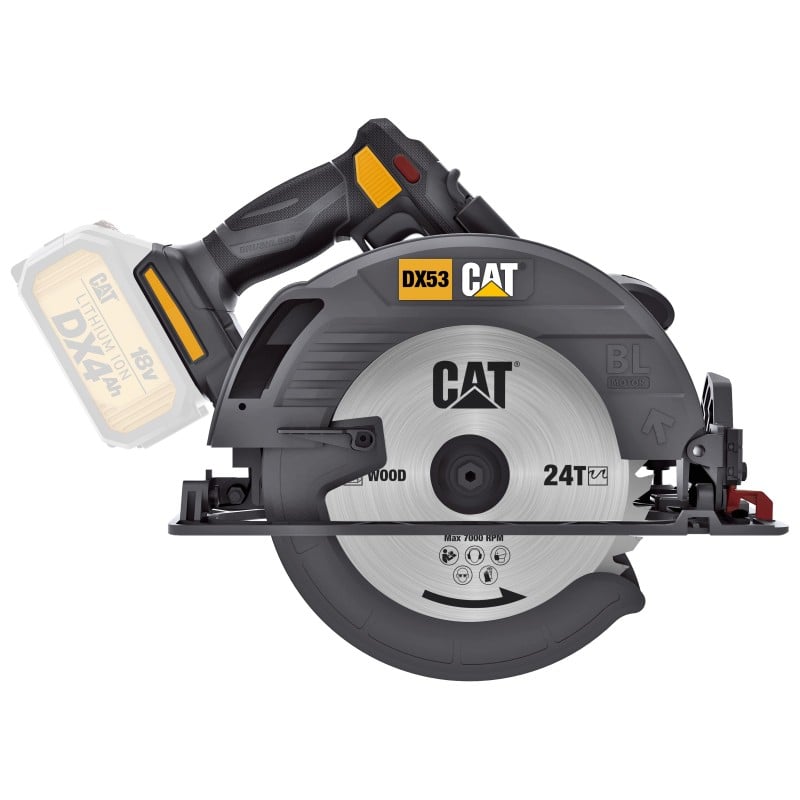 FIERASTRAU CIRCULAR CAT, 18V (FARA PERII) FARA ACU SI INCARCATOR MODEL DX53B Cod produs: CAT.DX53B