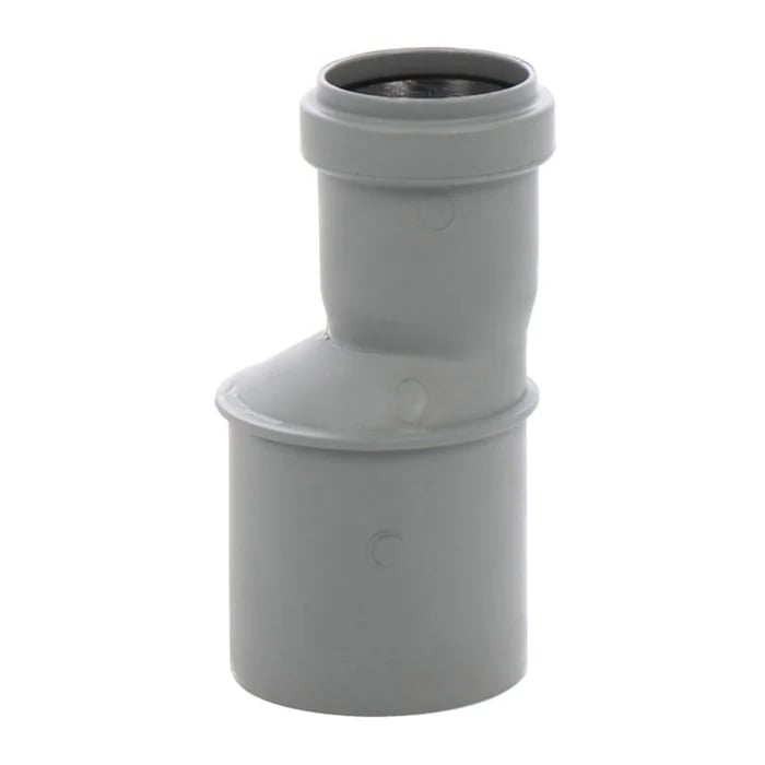 Reductie excentrica polipropilena, pentru scurgere, gri, D 40 mm - D 32 mm