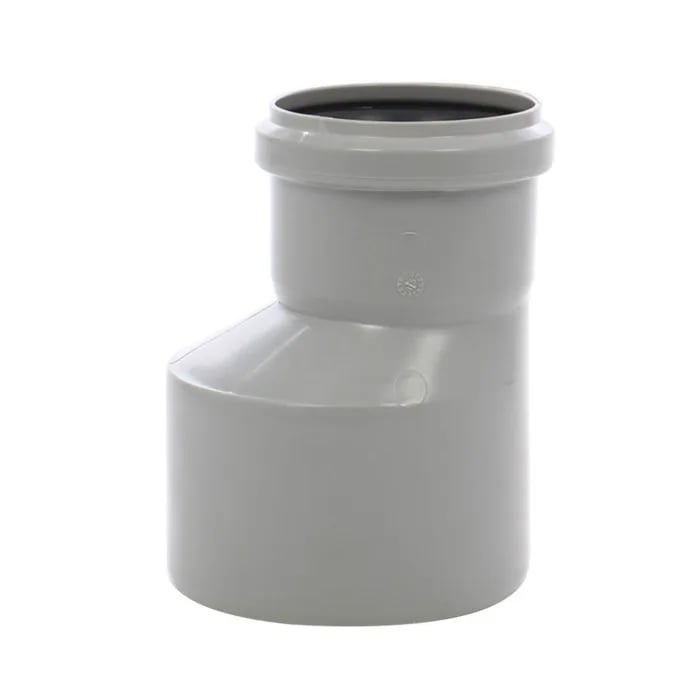 Reductie excentrica polipropilena, pentru scurgere, gri, D 110 mm - D 50 mm